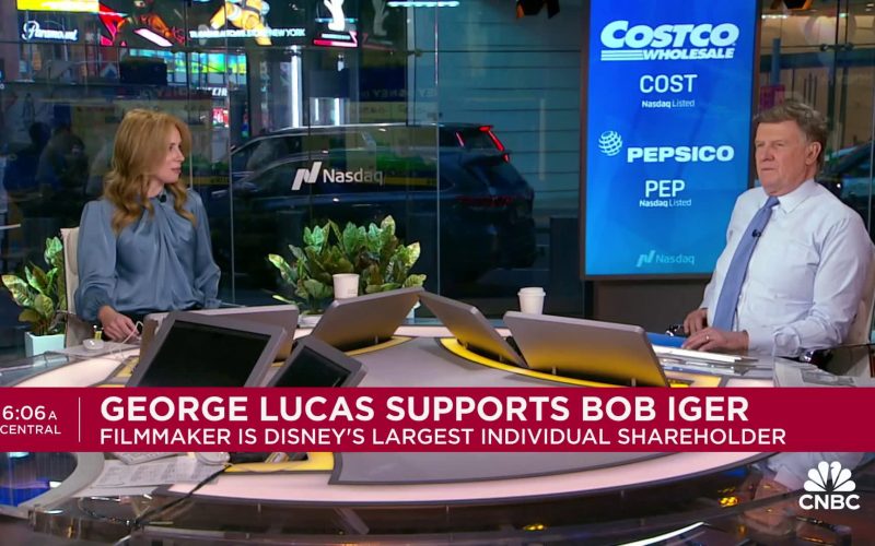 George Lucas backs Disney CEO Bob Iger in proxy fight with Nelson Peltz