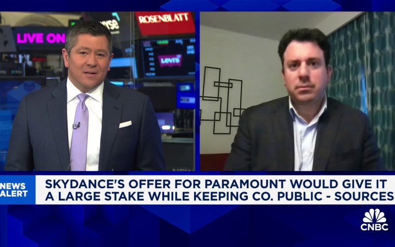 Skydance’s unique offer for Paramount Global would give it a large stake while keeping the company public