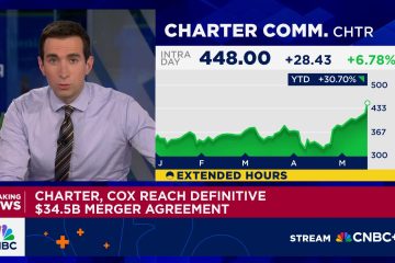 Cable companies Charter and Cox agree to merge