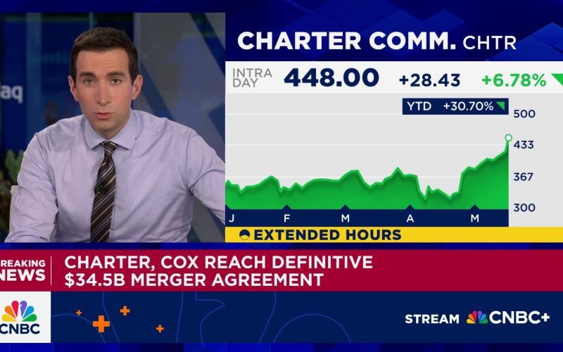 Cable companies Charter and Cox agree to merge