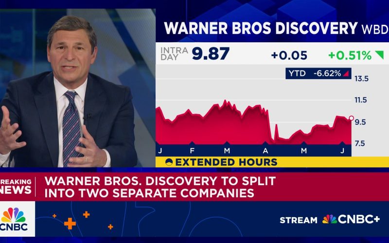 Warner Bros. Discovery to split into two public companies by next year