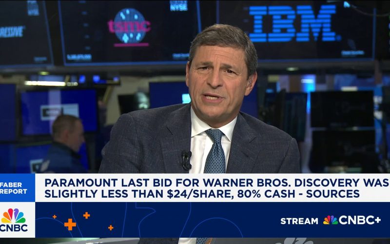 WBD rejected three Paramount takeover offers, the last for just under $24 per share, sources say