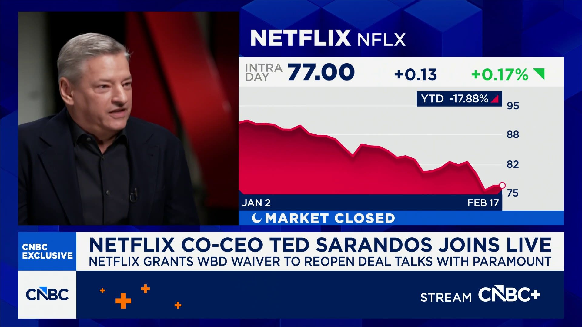 Netflix co-CEO: Paramount has been 'flooding the zone' and confusing Warner Bros. shareholders