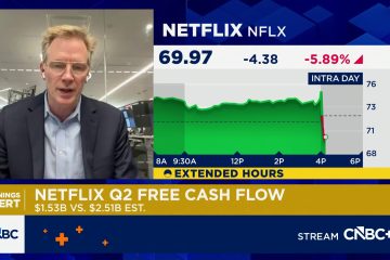 Netflix stock falls as earnings forecast disappoints, company says it will give fewer engagement updates